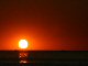 Zachód słońca widoczny z molo w Mrzeżynie